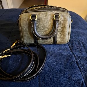 coach ruby 18 multi color block green black leather